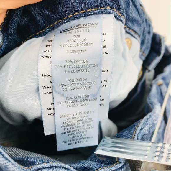 Good American Good Icon High Rise Jeans Style GNIC255T Size 18 - Picture 4 of 6